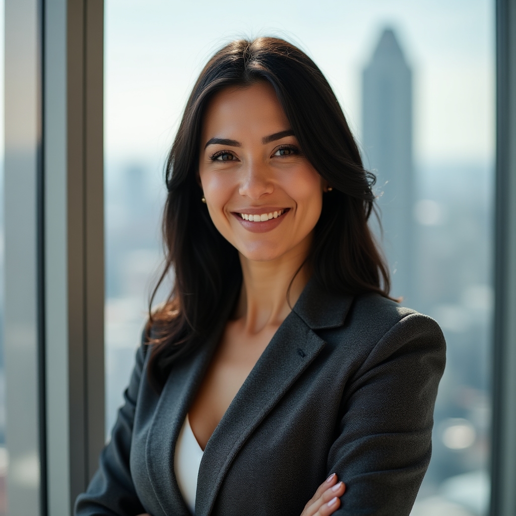 Nolxune design director, professional headshot in modern office